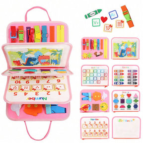 3 Pages/4 Pages Sensory Activity Board, Quiet Book, Toys, Life Tips, Educational Learning Toys, Color, Shape, Distinguishing Letters, Matching Games, Felt Toys, Christmas Halloween Birthday Gifts