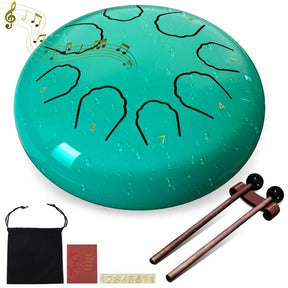 Rain Drum For Outside Garden, 6 Inches 8 Notes Steel Tongue Drum Rain Chime, Chakra Drum For Rain, Rain Drum For Outside Garden When It Rains, Drumsticks Adults Gift Sound Healing